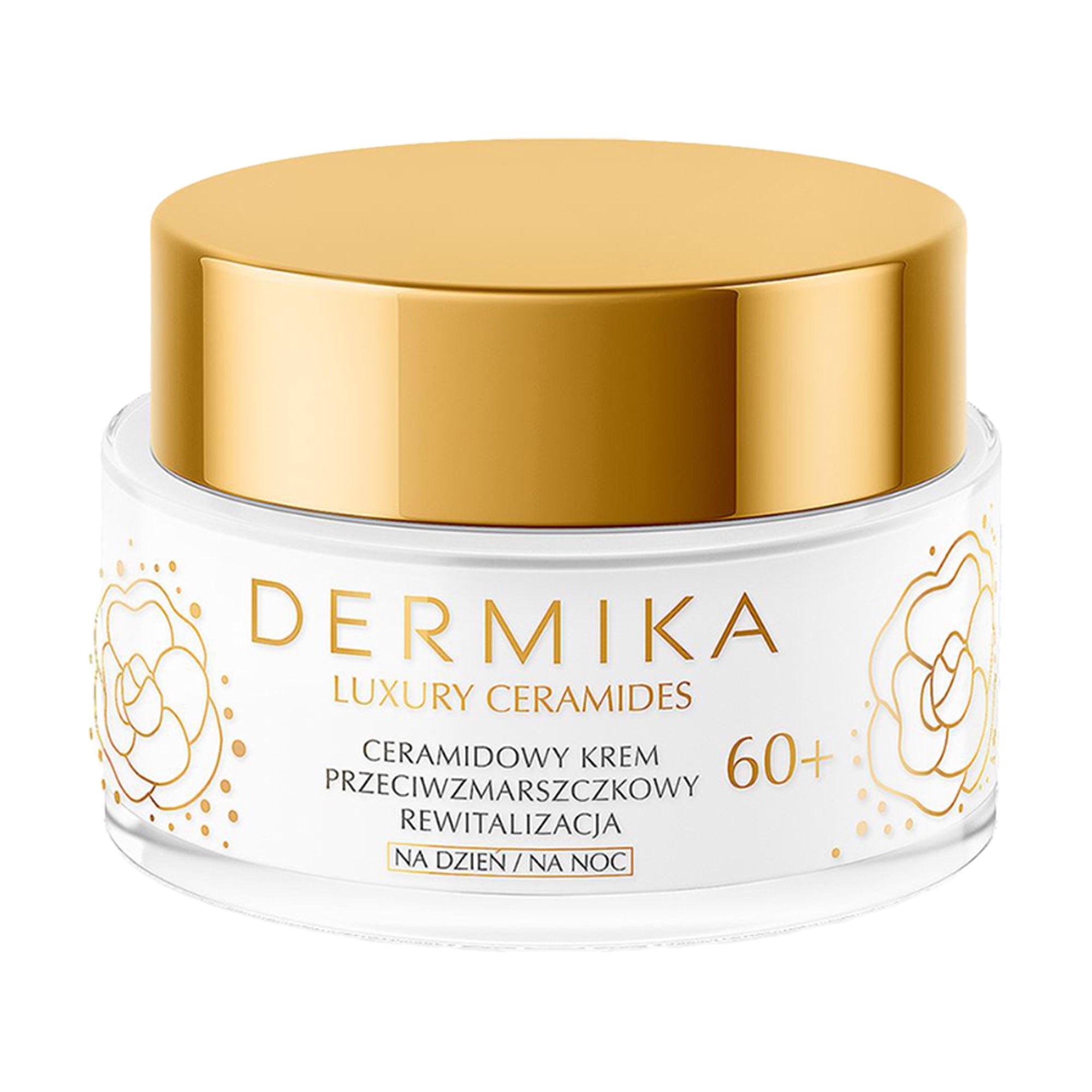 Відновлювальний крем для обличчя Dermika Luxury Ceramides 60+, проти зморщок, з церамідами, 50 мл